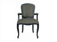 Стул с подлокотниками gran arm grey (mak-interior) серый 57x107x56 см.