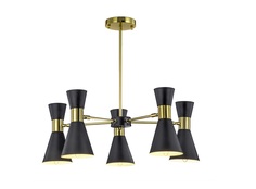 Дизайнерские люстры и светильники elisium 5 black (mak-interior) черный 70x30x70 см.