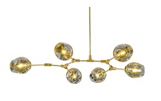 Люстра branching 6 gold (mak-interior) серый 167x23 см.