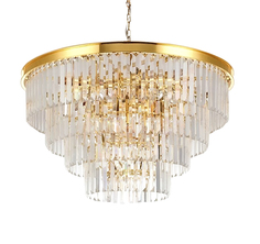 Люстра odeon 4 rings gold (mak-interior) золотой 50 см.