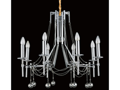 Подвесная люстра rocco (mak-interior) серебристый 70x64x70 см.