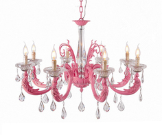 Подвесная люстра pink (mak-interior) розовый 55 см.