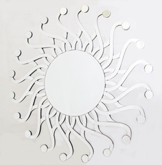 Настенное зеркало destello (mak-interior) серебристый 3 см.