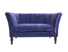 Диван dalena new (mak-interior) синий 150x83x86 см.