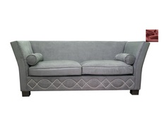 Диван volte grey красный (mak-interior) красный 227x85x96 см.