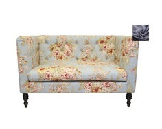 Диван rose темно-серый (mak-interior) черный 133x81x75 см.