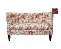 Диван rose flower красный (mak-interior) красный 138x86x78 см.