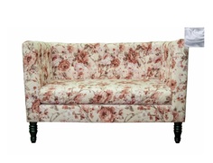 Диван rose flower серый (mak-interior) серый 138x86x78 см.