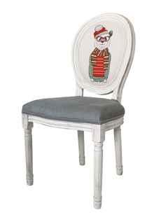 Стул volker grey bear (mak-interior) серый 50x100x54 см.