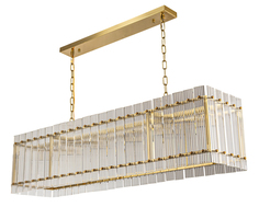 Дизайнерская люстра cyrus l1200 (mak-interior) прозрачный 120x25x30 см.