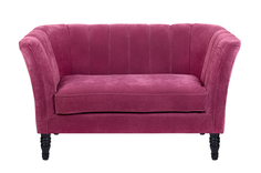 Дизайнерскийй двухместный диван dalena violet (mak-interior) розовый 150x83x86 см.