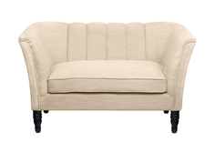 Дизайнерский двухместный диван dalena beige (mak-interior) бежевый 150x83x86 см.