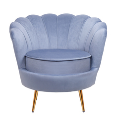 Кресло pearl sky (mak-interior) синий 85x75x75 см.