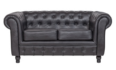 Диван chesterfield (mak-interior) черный 157x85x77 см.