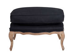 Оттоманка nitro black ottoman (mak-interior) черный 77x52x52 см.