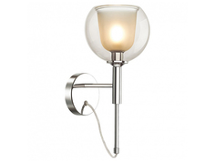 Бра leva (odeon light) серебристый 18x37x24 см.