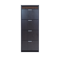 Обувница пронто 4 (leset) черный 60x162x17 см.