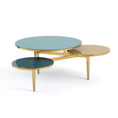 Стол журнальный с 3 столешницами ruben (laredoute) мультиколор 108x40x83 см.