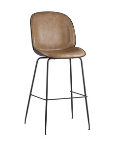 Стул барный beetle pu (stoolgroup) коричневый 46x113x54 см.