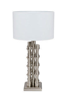 лампа bamboo плафон белый (garda decor) белый 90 см.