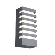 Светильник уличный настенный vettore (st luce) серый 12x27x8 см.
