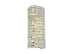 Светильник настенный disco (st luce) серебристый 16x43 см.