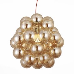 Люстра подвесная odetta (st luce) золотой 48 см.