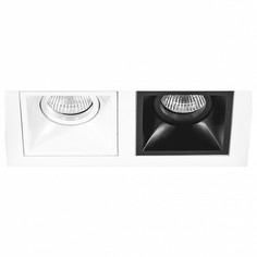 Встраиваемый светильник domino (lightstar) белый 21x11 см.