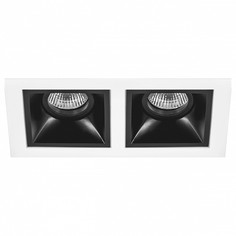 Встраиваемый светильник domino (lightstar) белый 21x11 см.