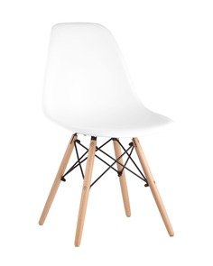 Стул eames wood (stoolgroup) белый 46x81x53 см.