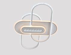 Светодиодный потолочный светильник с пультом abel (moderli) белый 45x65x8 см.