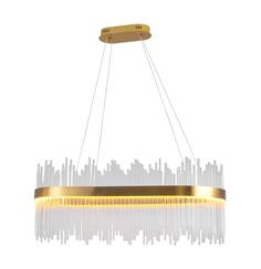 Светодиодный подвесной светильник diadem 150*80 (moderli) прозрачный 80x150x35 см.