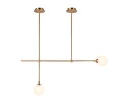 Подвесной светильник lingdal 100*100 золотой (moderli) золотой 100x100x13 см.