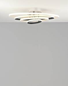 Светодиодная потолочная люстра с пультом odisey 67*32 (moderli) белый 32x16x67 см.