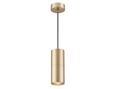 Подвесной светильник duetta (odeon light) золотой 120 см.