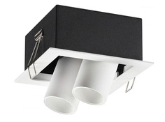 Встраиваемый светильник iman (novotech) белый 11x8x11 см.