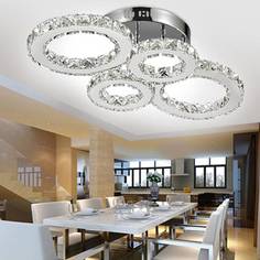 Светодиодная потолочная люстра luna (moderli) серебристый 56x13 см.