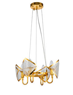 Люстра подвесная shade (moderli) золотой 120 см.