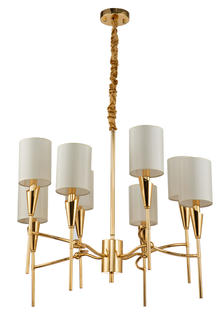 Люстра подвесная luiza (moderli) золотой 125 см.