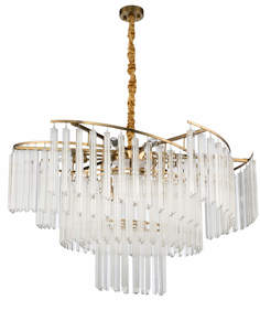 Люстра подвесная ivo (moderli) золотой 120 см.