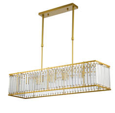 Подвесной светильник tereza (moderli) золотой 200x120 см.