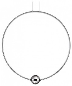 Подвесной светильник gota (odeon light) серебристый 60x150x10 см.