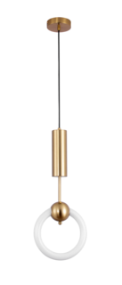 Светодиодный подвесной светильник richard 150*21 (moderli) золотой 21x150x6 см.