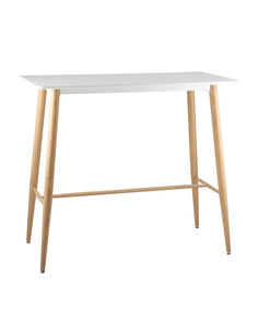 Стол барный dsw (stoolgroup) белый 120x106x60 см.