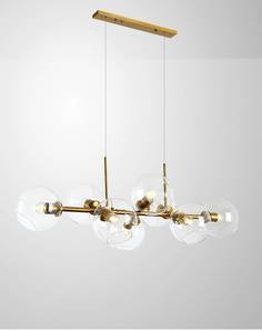 Подвесная люстра long (moderli) золотой 110 см.