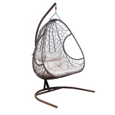 Подвесное двухместное кресло рико (leset) коричневый 140x210x123 см.