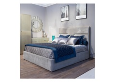 Кровать с подъемным механизмом forli (fratelli barri) серебристый 198x139x220 см.