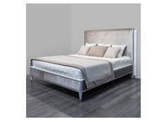 Кровать с решеткой rimini (fratelli barri) серый 210x148x220 см.