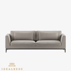 Диван italia taper (idealbeds) серый 240x82x105 см.