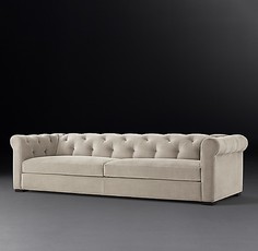 Диван modena chesterfield collection (idealbeds) бежевый 240x71x105 см.
